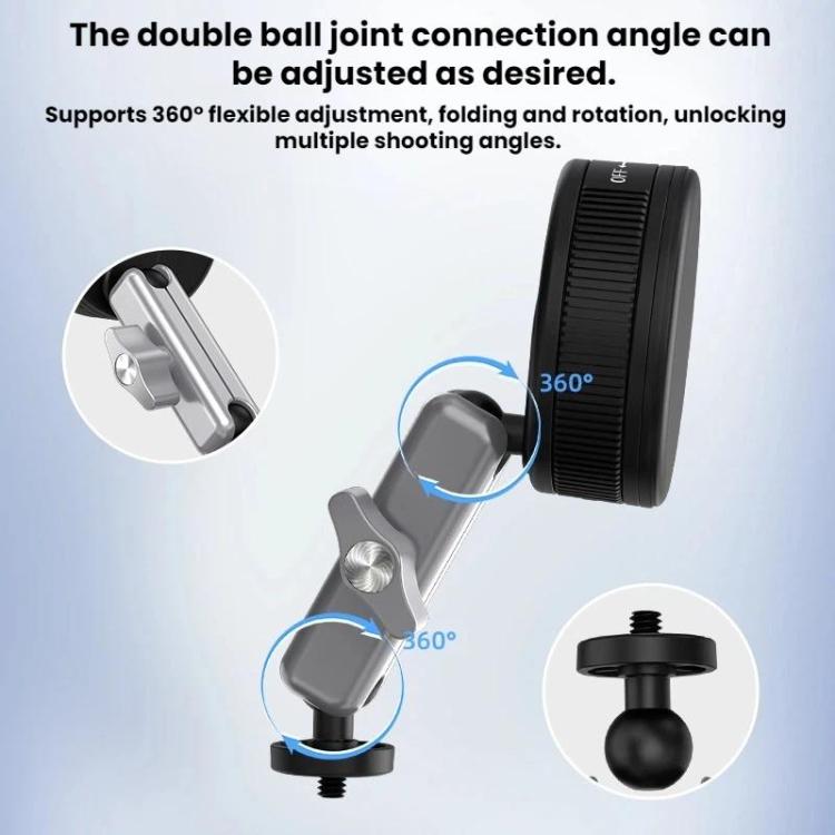 Supporto a ventosa Flymile per auto per DJI Osmo Pocket 3 / Osmo Action 6 / 5 Pro