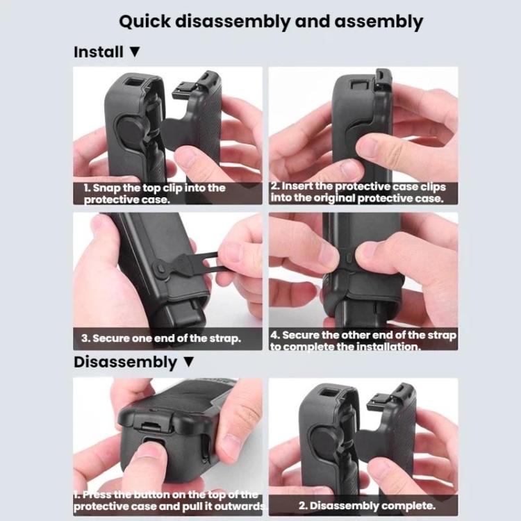 Custodia protettiva antiurto BRDRC per schermo del DJI Osmo Pocket 3.