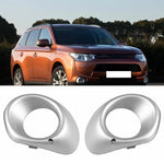 Cornice per fendinebbia auto per Mitsubishi Outlander 2013-2015, Black Left, Black Right, Silver Left, Silver Right