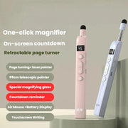 OUBAI T10S Presentation Pointer With Magnifier & Air Mouse, Red Laser, Screen Writing, Timer, Plug & Play