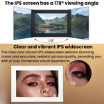 Cornice digitale touch WiFi da 10,1 pollici, orientamento orizzontale/verticale, con funzione di trasferimento foto e display intelligente.