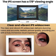 Cornice digitale touch WiFi da 10,1 pollici, orientamento orizzontale/verticale, con funzione di trasferimento foto e display intelligente.