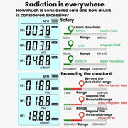 R&D INSTRUMEMS RD630 3 in 1 Rilevatore di campo elettrico, campo magnetico, RF e tester di radiazioni elettromagnetiche, RD630