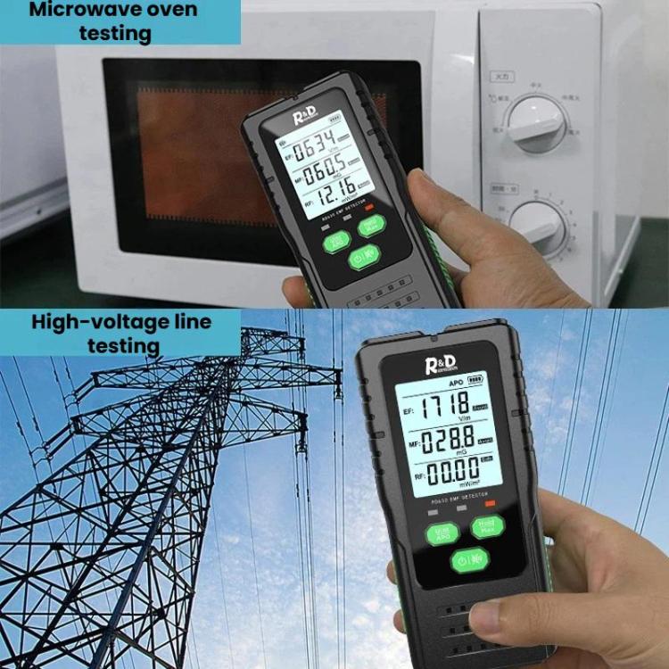 R&D INSTRUMEMS RD630 3 in 1 Rilevatore di campo elettrico, campo magnetico, RF e tester di radiazioni elettromagnetiche, RD630