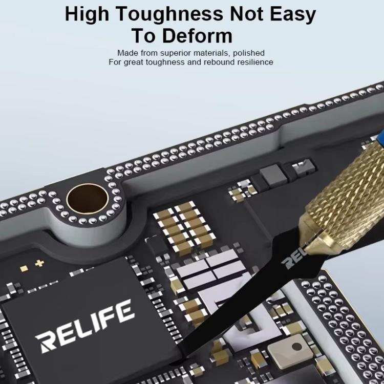 Set di lame multifunzionali per la riparazione di telefoni cellulari: leva per chip IC, strati della CPU, raschietto per bordi, strumento per la rimozione della gomma., TK5