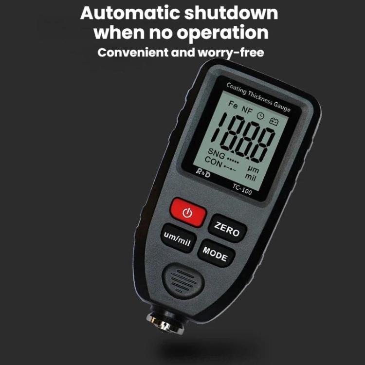 R&D INSTRUMENTS TC-100 Misuratore di spessore del rivestimento ad alta precisione, strumento per la misurazione dello spessore del film di vernice automobilistica, TC-100