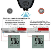 R&D INSTRUMENTS TC-100 Misuratore di spessore del rivestimento ad alta precisione, strumento per la misurazione dello spessore del film di vernice automobilistica, TC-100