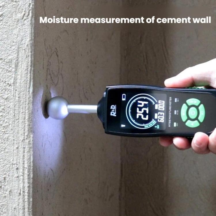 R&D INSTRUMENTS MT68 Misuratore di umidità sferico per legno con display digitale e allarme