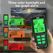 R&D INSTRUMENTS RD637 Tester di radiazioni elettromagnetiche ricaricabile 3 in 1 con display digitale e allarme, display 3 in 1, RD637