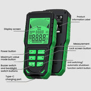 R&D INSTRUMENTS RD637 Tester di radiazioni elettromagnetiche ricaricabile 3 in 1 con display digitale e allarme, display 3 in 1, RD637