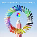Penna 3D ricaricabile FUNJOY CH415-14 con spia luminosa, ideale per bambini, a bassa temperatura e con tecnologia stereo., Pink+4 Rolls, Pink+14 Rolls, Blue+4 Rolls, Blue+14 Rolls, Purple+4 Rolls, Purple+14 Rolls