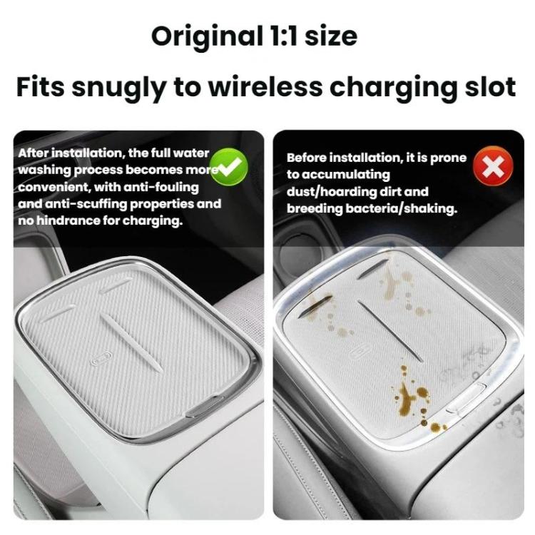 Tappetino protettivo antiscivolo in silicone per la console centrale di ricarica wireless Leapmotor B10 (2025), Purple Half-coverage, Purple Full-coverage, Gray Half-coverage, Gray Full-coverage