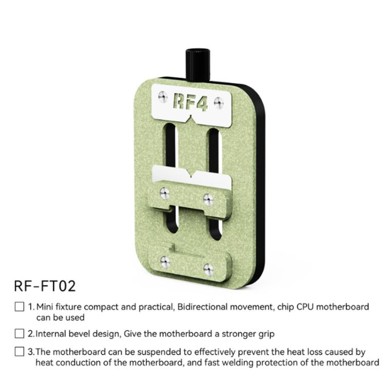 RF4 RF-FT02 Dispositivo di fissaggio per schede madri resistente al calore per la riparazione di telefoni, supporto per chip regolabile