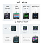 POWER-Z KM003C Tester per ricarica rapida USB-C, PD3.1 e analizzatore di protocollo