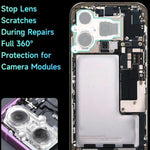 Copertura magnetica per obiettivo fotocamera ycs per iPhone, copertura protettiva per riparazione e saldatura di obiettivi doppi/tripli.