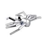 2 pezzi Emblema ragno metallico generale per auto Adesivo decorativo 3D per auto, Metallic Spider