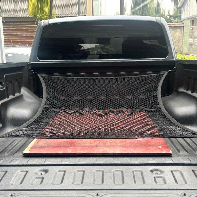 Rete di fissaggio a singolo strato per il vano bagagli dei pick-up.