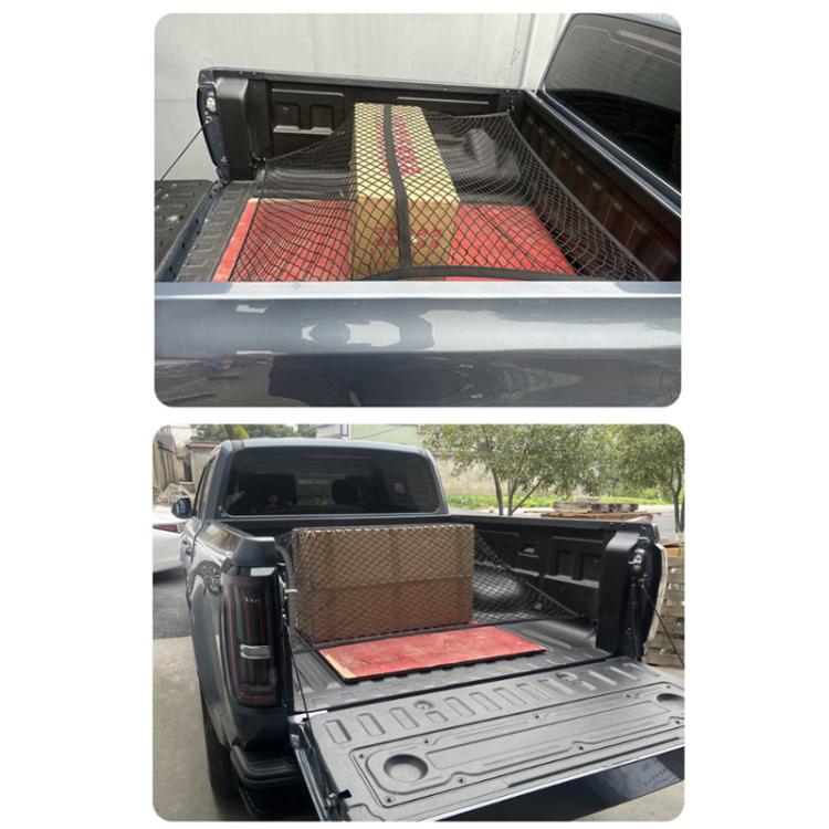 Rete di fissaggio a singolo strato per il vano bagagli dei pick-up.