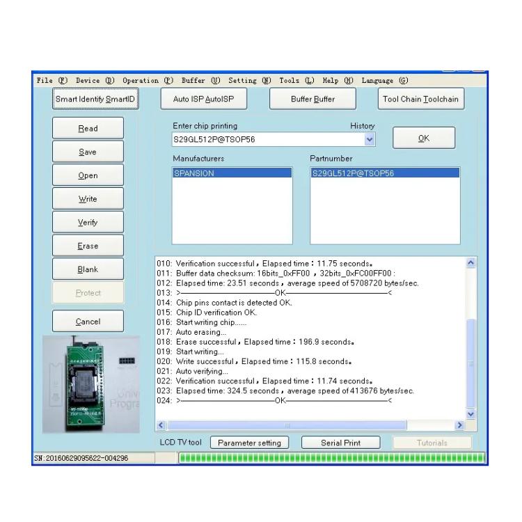 RT809H Programmatore universale EMMC, lettore/scrittore ISP online per TV LCD e laptop, RT809H