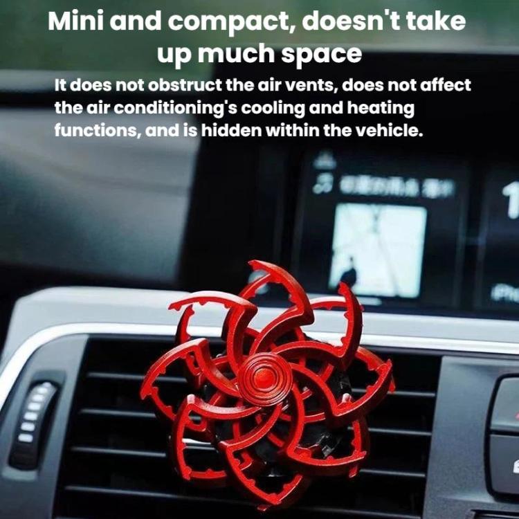 Decorazione per bocchetta dell'aria dell'auto con cuscinetti profumati, fiocco di neve rotante e ragno, decorazione automobilistica, Spider Red, Spider Sliver, Spider Blue, Spider Purple, Snowflake Red, Snowflake Sliver, Snowflake Blue, Snowflake Purple