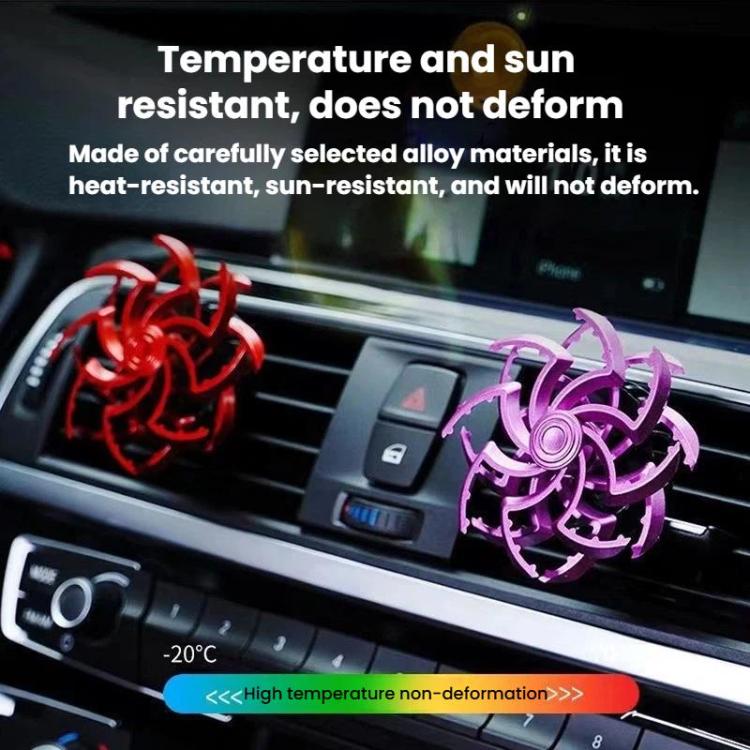 Decorazione per bocchetta dell'aria dell'auto con cuscinetti profumati, fiocco di neve rotante e ragno, decorazione automobilistica, Spider Red, Spider Sliver, Spider Blue, Spider Purple, Snowflake Red, Snowflake Sliver, Snowflake Blue, Snowflake Purple
