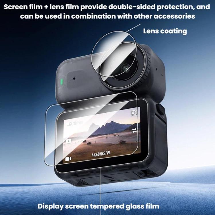 Pellicola protettiva in vetro temperato antigraffio per DJI Osmo Nano CYNOVA HD, For DJI Osmo Nano 2 sets