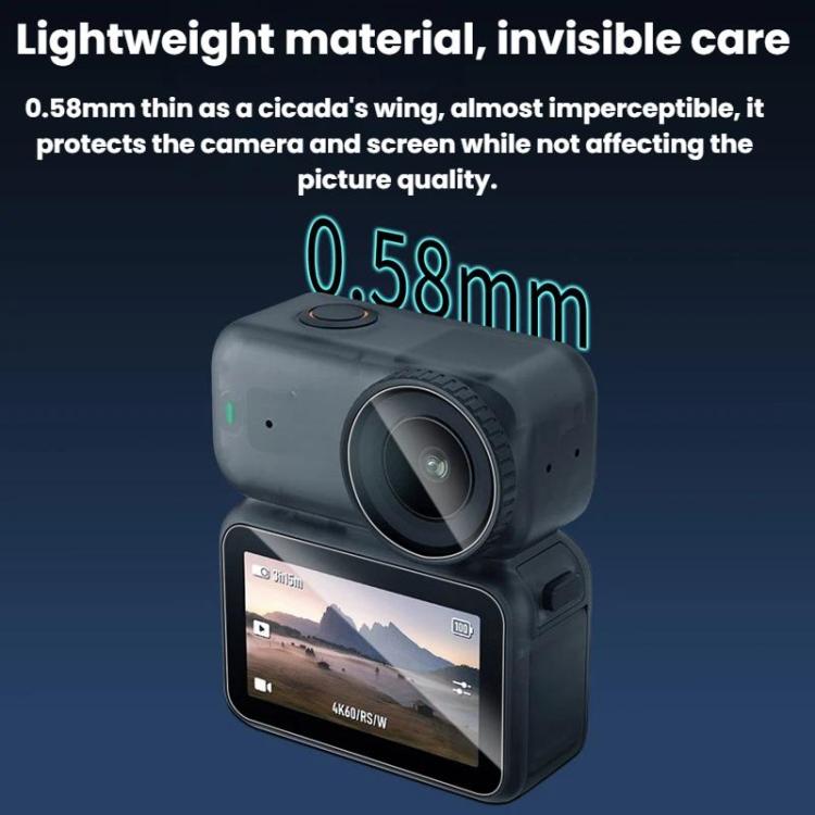 Pellicola protettiva in vetro temperato antigraffio per DJI Osmo Nano CYNOVA HD, For DJI Osmo Nano 2 sets