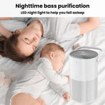 K802-1 Purificatore d'aria domestico con comandi touch, bassa rumorosità e luce LED, aromaterapia per eliminare gli odori., K802-1