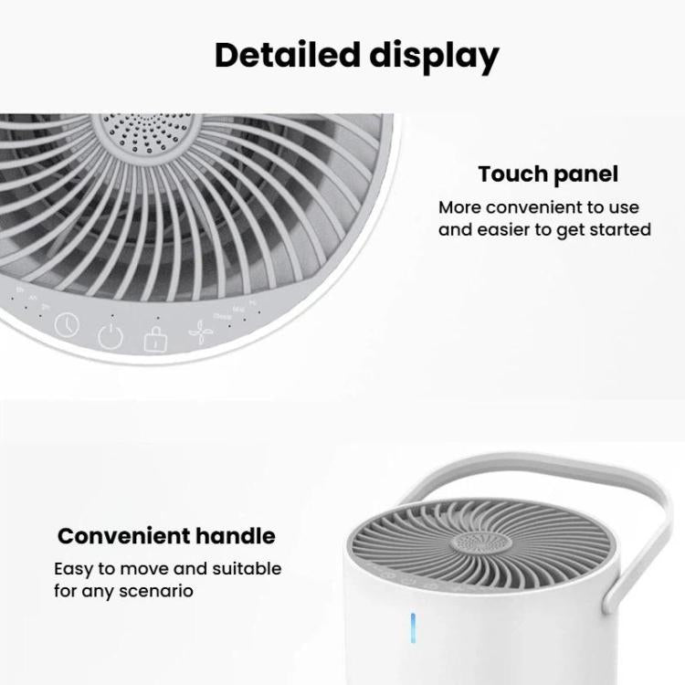 K802-1 Purificatore d'aria domestico con comandi touch, bassa rumorosità e luce LED, aromaterapia per eliminare gli odori., K802-1