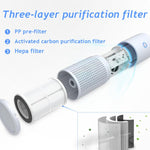 Purificatore d'aria portatile ricaricabile GL-608 per auto, a ioni negativi, per formaldeide e fumo passivo., GL-608