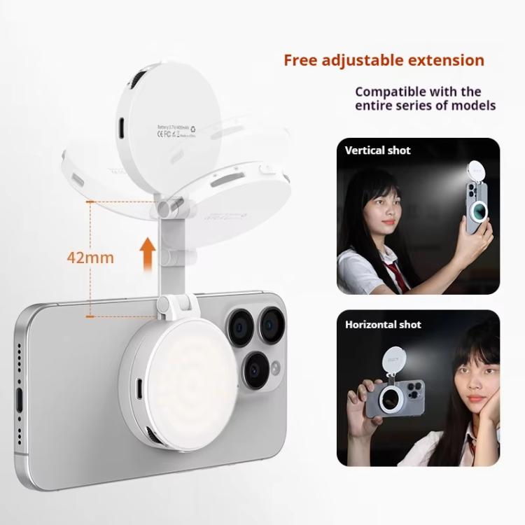 VRIG Luce Selfie Magnetica Estensibile con Specchio