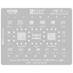 AMAOE Strumento di riparazione per saldatura e reballing BGA Samsung con stencil., SAM15 S21/S21 Ultra, SAM16 A53/A536, SAM17 S22/S22 Ultra, SAM18 A14/A54, SAM19 S23/S24, SAM20 A156U/A156E, SAM21 S25/S25+