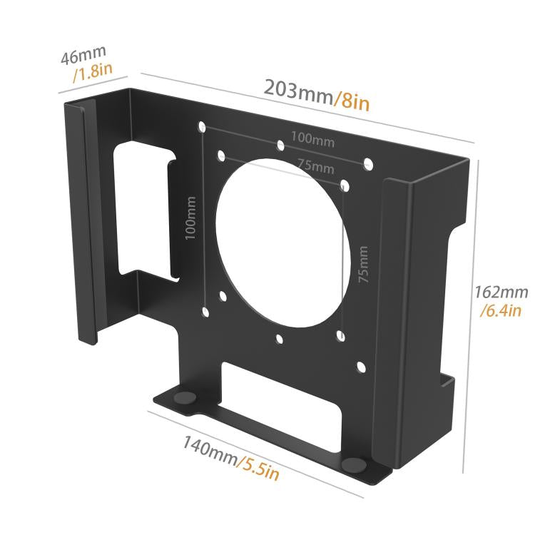 For Mac Mini M1 / M2 Under-Desk Monitor Rear Mounting Bracket, For Mac Mini M1 / M2