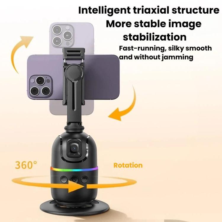 Gimbal stabilizzatore con tracciamento volto e luce LED