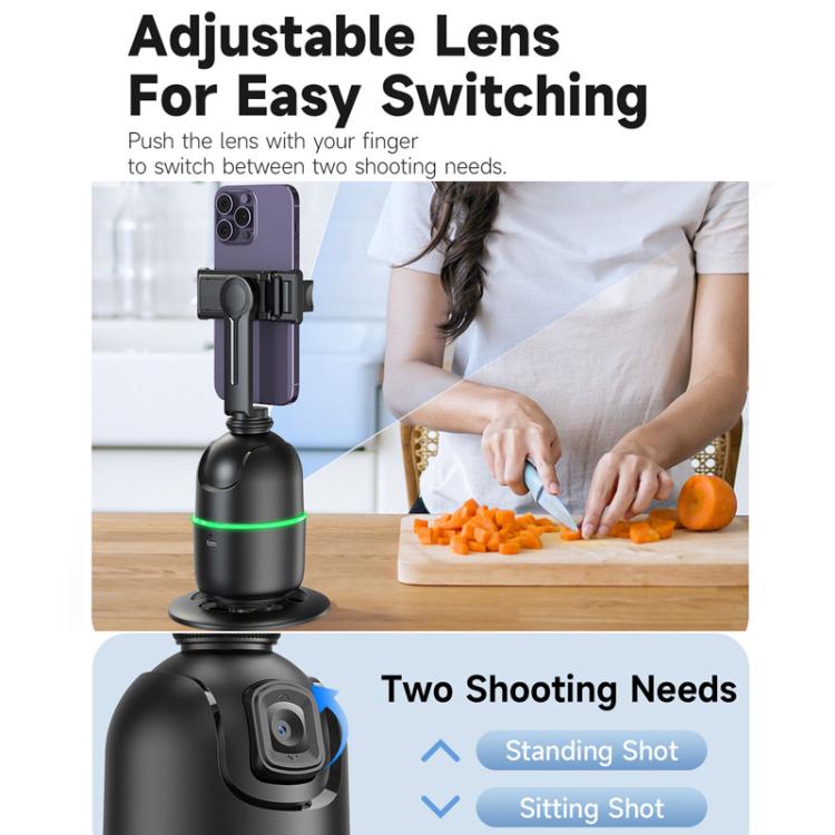 Gimbal stabilizzatore con tracciamento volto e luce LED