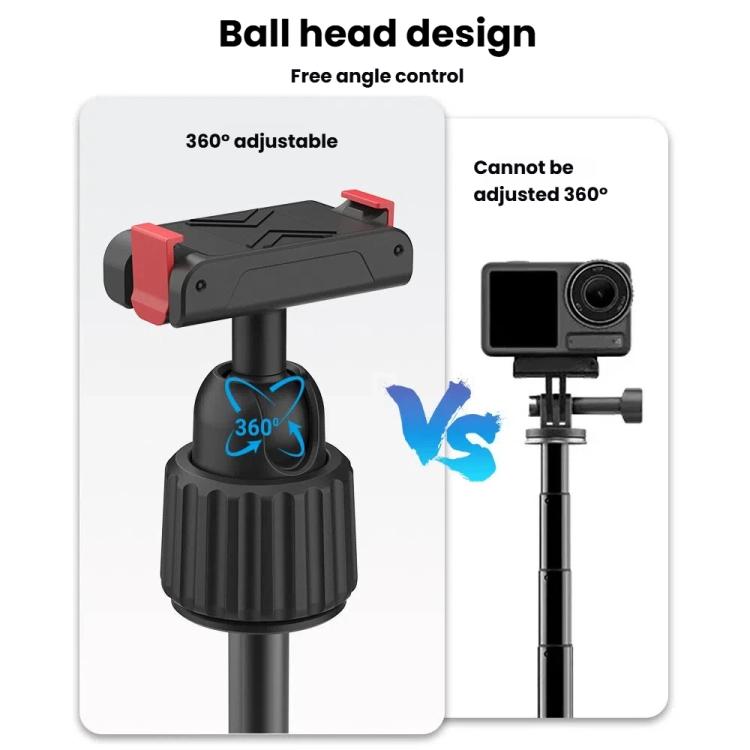 Asta per selfie magnetica a sgancio rapido, treppiede portatile per DJI Osmo Action 5 Pro, 4, 3 con rotazione a 360 gradi., for DJI Osmo Action 5 Pro, 4, 3