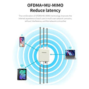 COMFAST CF-WA937 WiFi 6 3000Mbps Outdoor Access Point Dual-Band High-Power Wireless AP With 2.5G Ethernet, EU Plug, US Plug