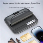 Organizer universale di grande capacità per aletta parasole auto, con clip multifunzionale per occhiali e custodia per biglietti/carte.