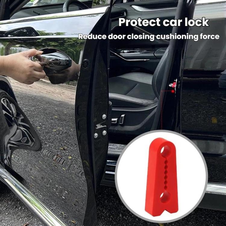4 pezzi di cuscinetti di protezione antiurto per fibbia di chiusura della portiera dell'auto, in silicone, per ridurre il rumore della portiera.