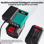 Convertitore batteria litio con inverter 120W per Makita