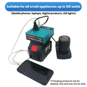 Convertitore di batteria al litio intelligente multifunzionale con inverter, For Makita, For Dayi