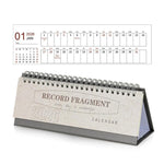 Mini calendario da scrivania 2026 gennaio-dicembre, agenda mensile in inglese, piccolo calendario da ufficio dal design elegante.