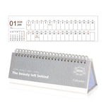 Mini calendario da scrivania 2026 gennaio-dicembre, agenda mensile in inglese, piccolo calendario da ufficio dal design elegante.