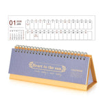 Mini calendario da scrivania 2026 gennaio-dicembre, agenda mensile in inglese, piccolo calendario da ufficio dal design elegante.