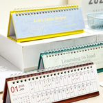 Mini calendario da scrivania 2026 gennaio-dicembre, agenda mensile in inglese, piccolo calendario da ufficio dal design elegante.