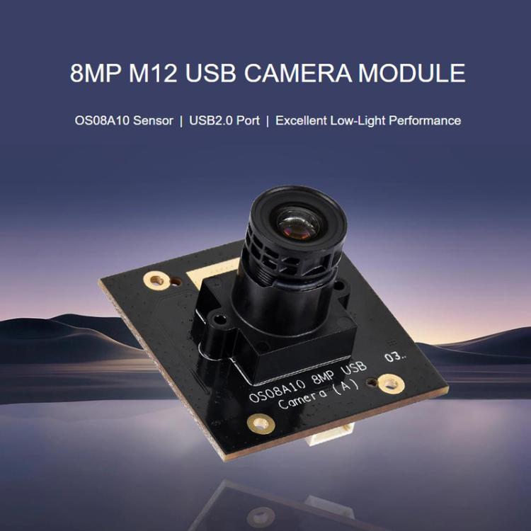 Modulo fotocamera USB 8 MP con interfaccia M12