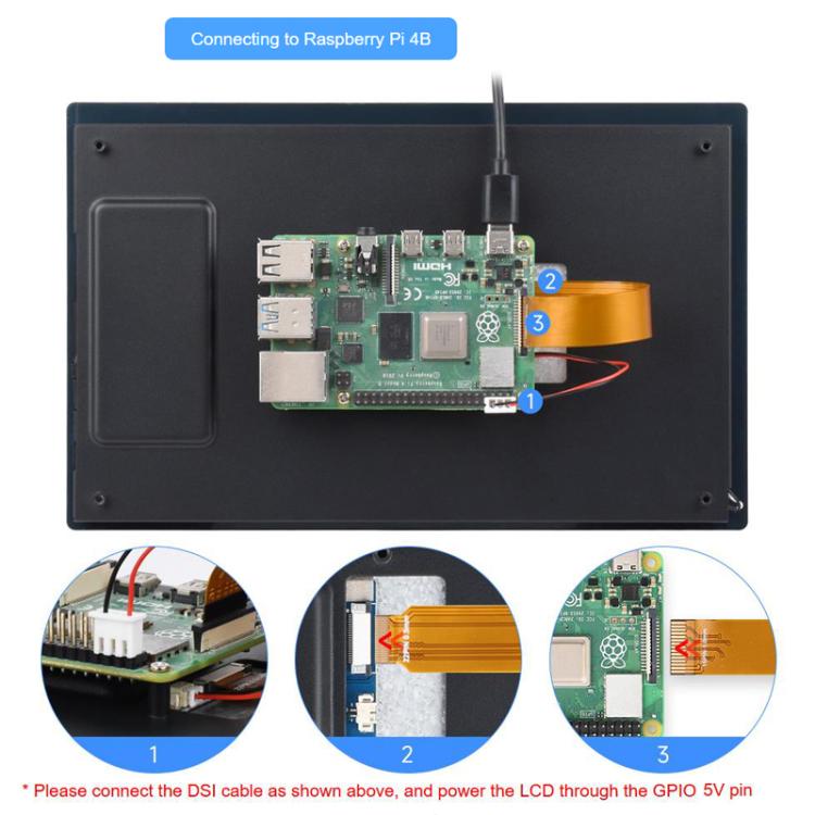 Schermo touch screen 9 pollici 720x1280 IPS vetro temperato