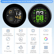Scheda di sviluppo WAVESHARE RP2350 con display touch capacitivo rotondo da 2,1 pollici, Flat, 2.5D Curved