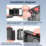Kit di telaio protettivo esteso Flymile per DJI Osmo Action 6, AC6016 Black