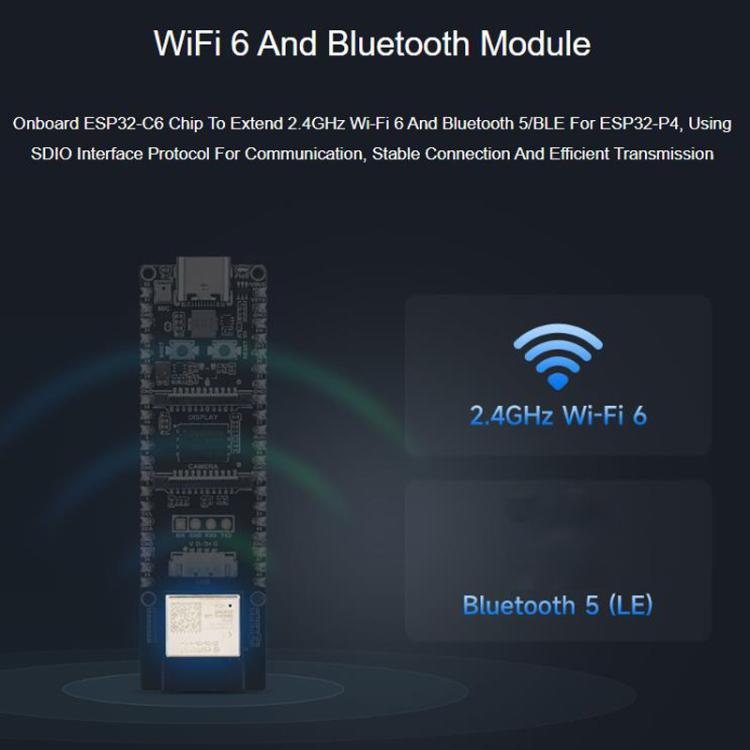 Scheda sviluppo Wi-Fi 6 Bluetooth 5 Waveshare ESP32-P4